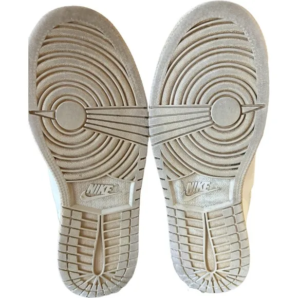 Air Jordan 1 Flight 3 TRIPLE WHITE Sneakers Shoes Size 7Y = 8.5 Women