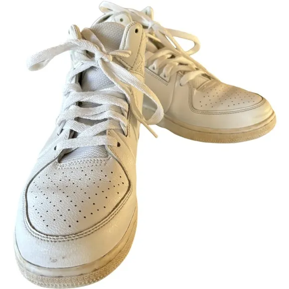 Air Jordan 1 Flight 3 TRIPLE WHITE Sneakers Shoes Size 7Y = 8.5 Women