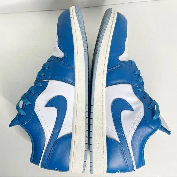 AIR JORDAN 1 LOW SE FN5214 141 WHITE INDUSTRIAL BLUE MEN SHOES SIZE 14