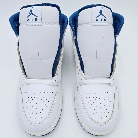 AIR JORDAN 1 MID SE White/Industrial Blue Men's Shoes FN5215 141.   #C11
