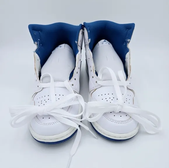 AIR JORDAN 1 MID SE White/Industrial Blue Men's Shoes FN5215 141.   #C11