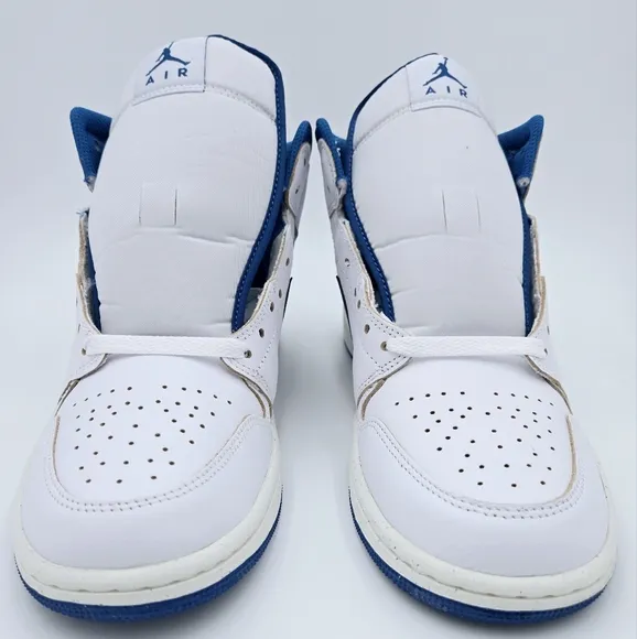 AIR JORDAN 1 MID SE White/Industrial Blue Men's Shoes FN5215 141.   #C11