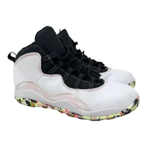 Air Jordan 10 GS Ember Glow BV1843176 White/Barely Volt/Black/Ember Glow Size 3Y