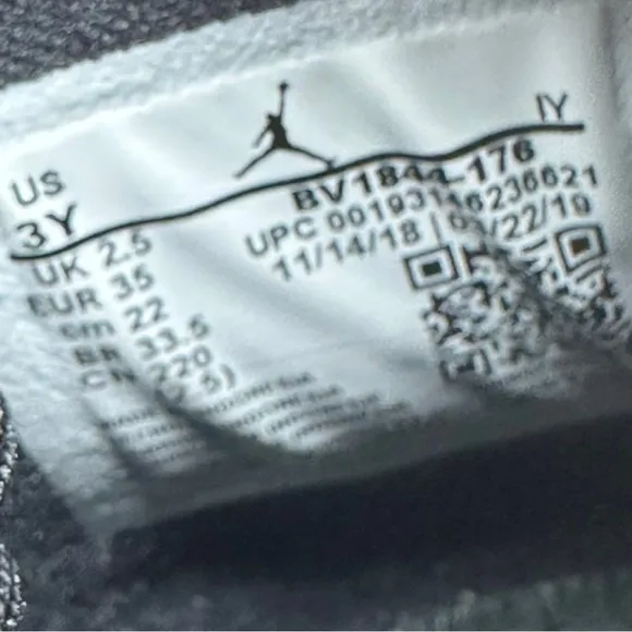 Air Jordan 10 GS Ember Glow BV1843176 White/Barely Volt/Black/Ember Glow Size 3Y