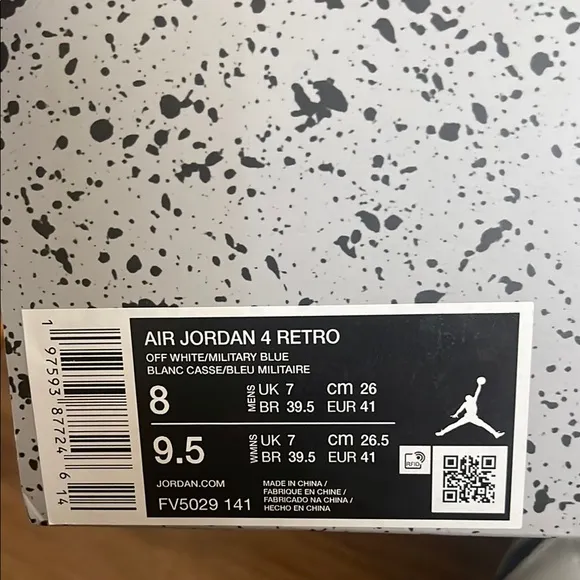 Air Jordan 4 Retro 2024 Military Blue Industrial Blue