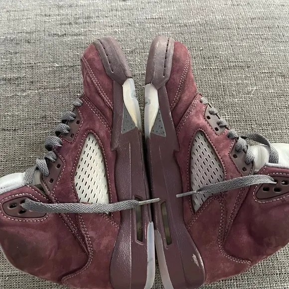 Air Jordan 5 Burgundy Youth Sneakers size 5.5