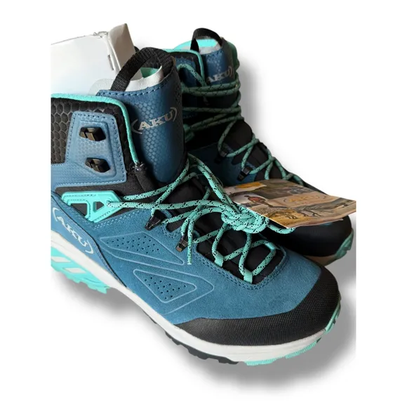 AKU Reactive GTX‎ Hiking Boots Waterproof Asphalt Blue Aqua Mens 7.5 women's 9