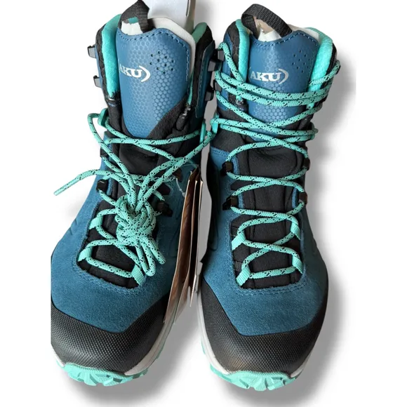 AKU Reactive GTX‎ Hiking Boots Waterproof Asphalt Blue Aqua Mens 7.5 women's 9