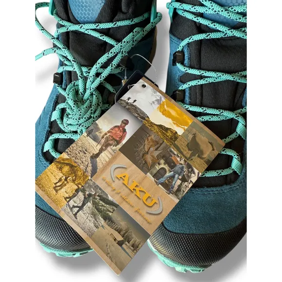 AKU Reactive GTX‎ Hiking Boots Waterproof Asphalt Blue Aqua Mens 7.5 women's 9
