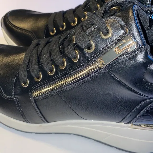 ALDO HIGH SNEAKERS black/white size 8.5 new