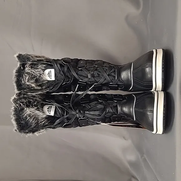ALEADER Women's Waterproof Snow Boot, Black, Size 9