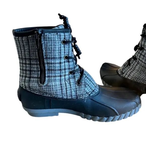 Aleander Gear Women's Winter Duck Boots, Gray, Size 8