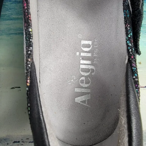 Alegria Digital Floral Mules Slides Clogs Shoes Womens 6.5-7 EU37