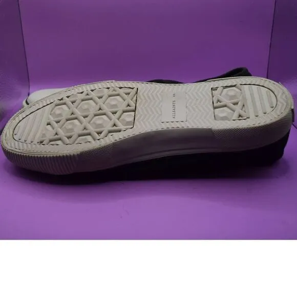 All Saints Black White Lace Up Sneakers Tennis Shoes - 11