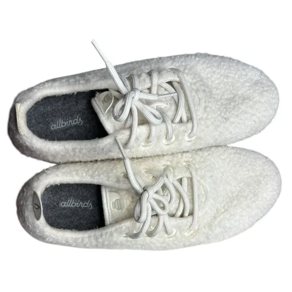 Allbirds Men's Wool Dasher 2 Fluff Running Shoes Merino Wool  Size 11 White