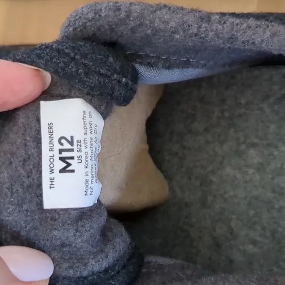Allbirds Mens Wool Runners Size 12 In All Black Sneakers