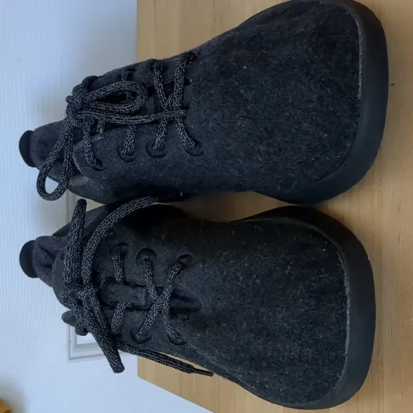 Allbirds Mens Wool Runners Size 12 In All Black Sneakers