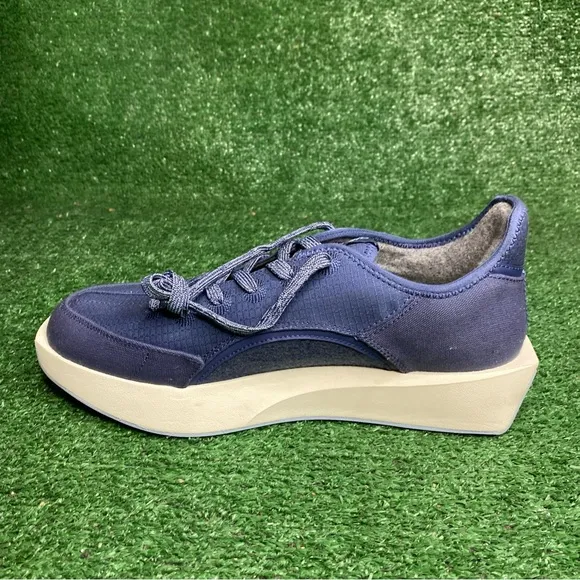 Allbirds Risers Canvas Sneakers Blue White Men's Shoes Size 11 NEW
