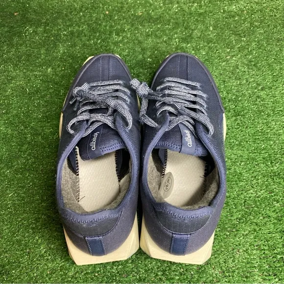 Allbirds Risers Canvas Sneakers Blue White Men's Shoes Size 11 NEW