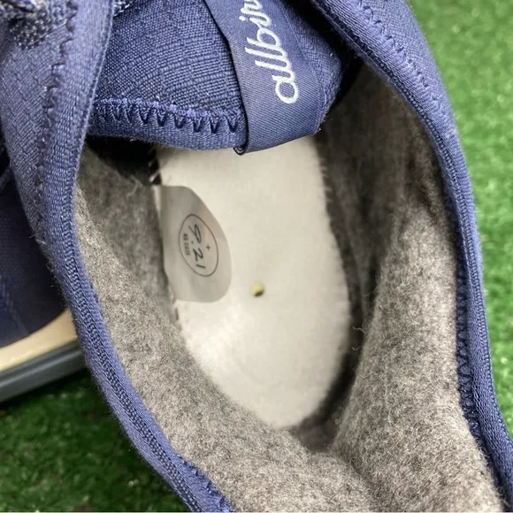 Allbirds Risers Canvas Sneakers Blue White Men's Shoes Size 11 NEW
