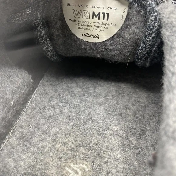 Allbirds The Wool Runners Mens Shoes Mens Size 11 US Merino Sneakers Up Gray