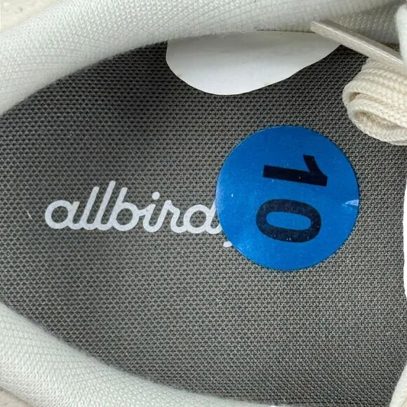 Allbirds Women's Sneaker Size 10 Plant Pacers PP Natural Comfort Running NEW
