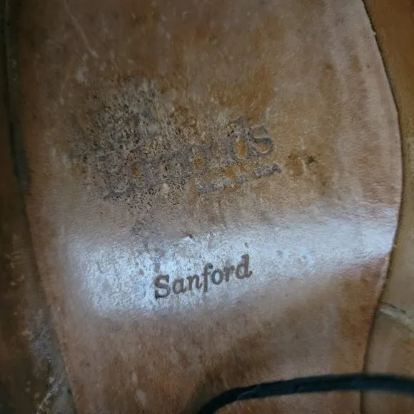 Allen Edmonds Sanford Shoes All Leather 10.5E Black Oxford Made In The USA #33