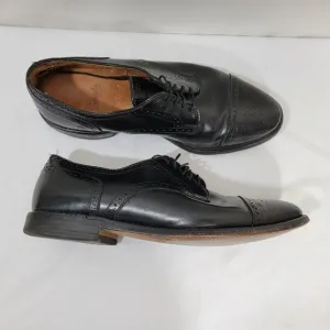 Allen Edmonds Sanford Shoes All Leather 10.5E Black Oxford Made In The USA #33