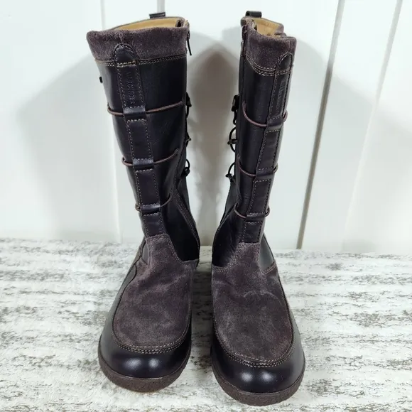 Allrounder by Mephisto &quot;Gena&quot; Waterproof Brown Leather Boot | Women's Size 9.5