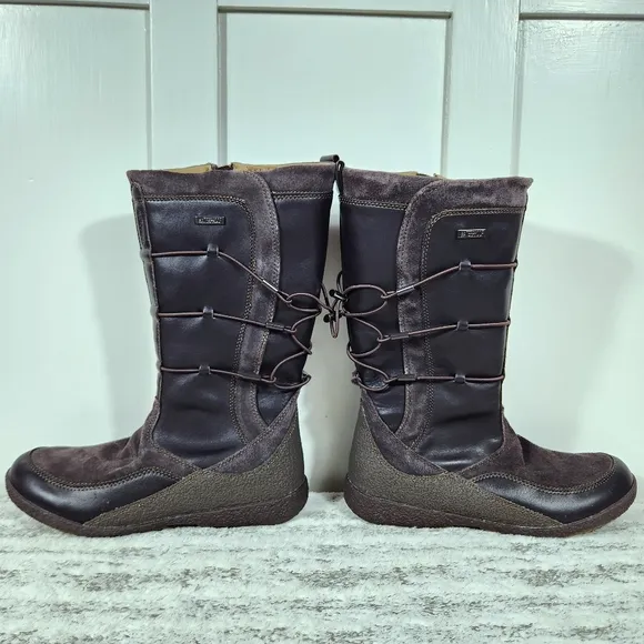 Allrounder by Mephisto &quot;Gena&quot; Waterproof Brown Leather Boot | Women's Size 9.5