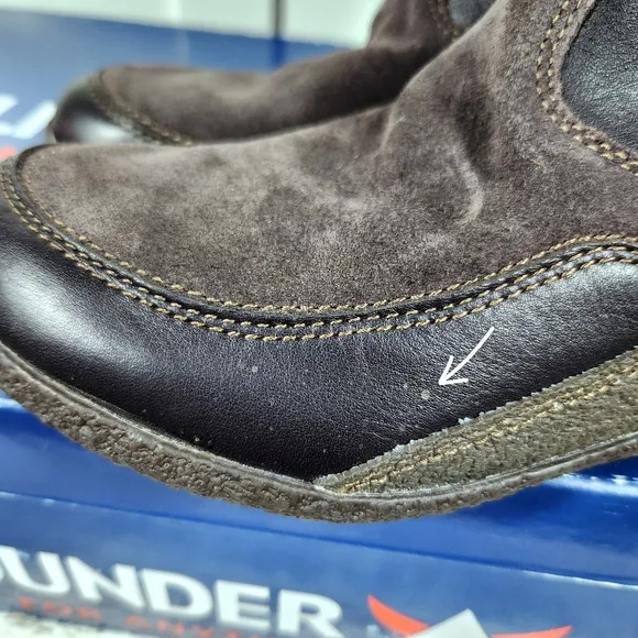 Allrounder by Mephisto &quot;Gena&quot; Waterproof Brown Leather Boot | Women's Size 9.5