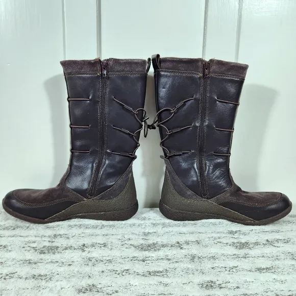 Allrounder by Mephisto &quot;Gena&quot; Waterproof Brown Leather Boot | Women's Size 9.5