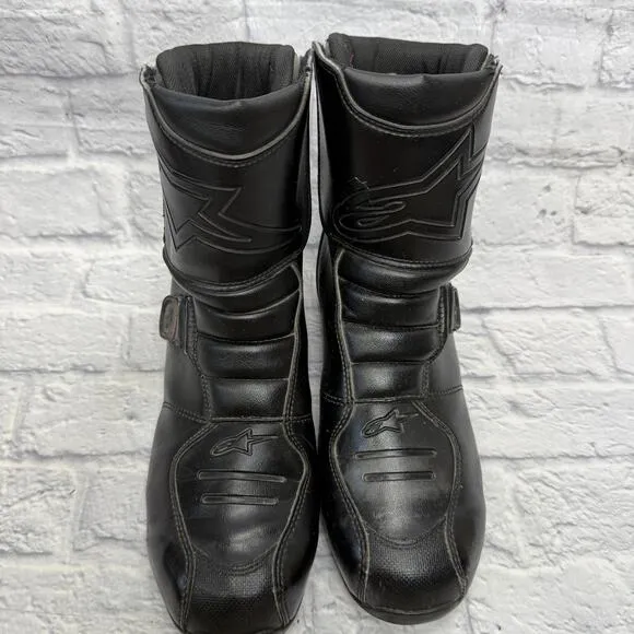 Alpinestars Ridge Men's Black Leather Waterproof Motorcycle Boots US Size 12