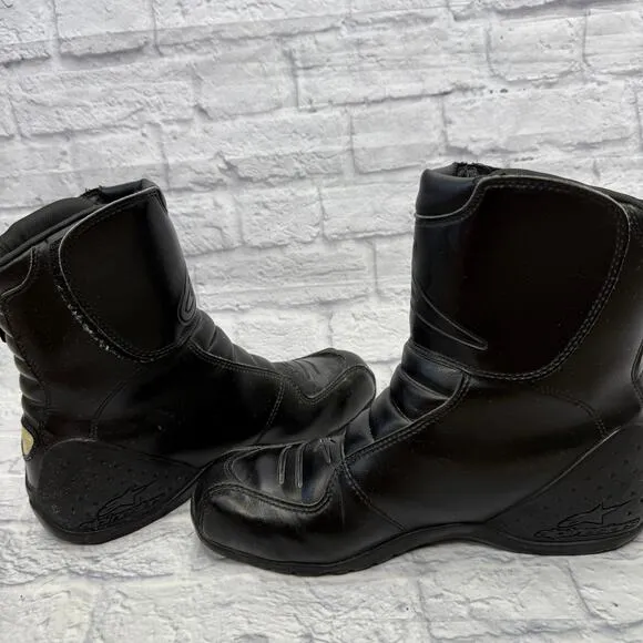 Alpinestars Ridge Men's Black Leather Waterproof Motorcycle Boots US Size 12