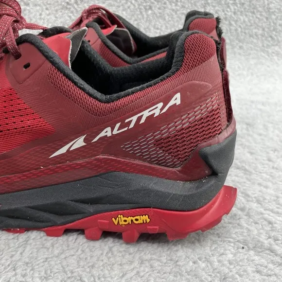 Altra Olympus 4 Running Shoes Mens 12 Red Trail Gorpcore Training Active Outdoor