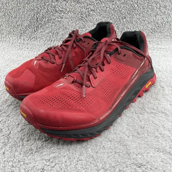 Altra Olympus 4 Running Shoes Mens 12 Red Trail Gorpcore Training Active Outdoor