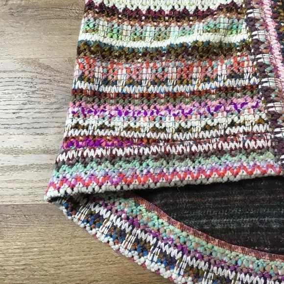 ANTHROPOLOGIE dRA Yoko Jacket Size XS Oversize Fit Boho Open Multicolor