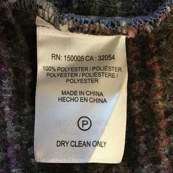 ANTHROPOLOGIE dRA Yoko Jacket Size XS Oversize Fit Boho Open Multicolor