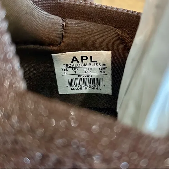 APL Men’s TechLoom Bliss Shoes Metallic Brown Tan White Size 8 Brand New