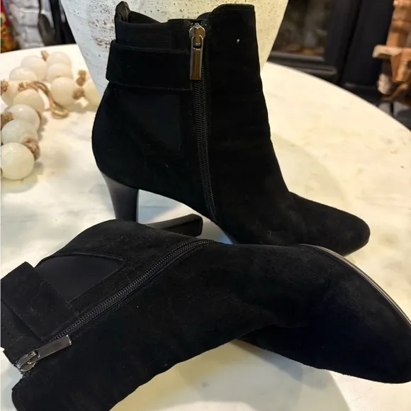 Aquatalia Neptune Suede Heeled Boots