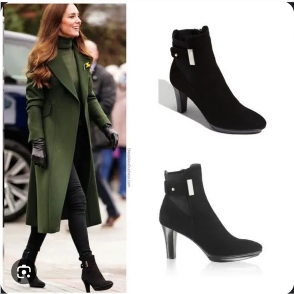 Aquatalia Neptune Suede Heeled Boots
