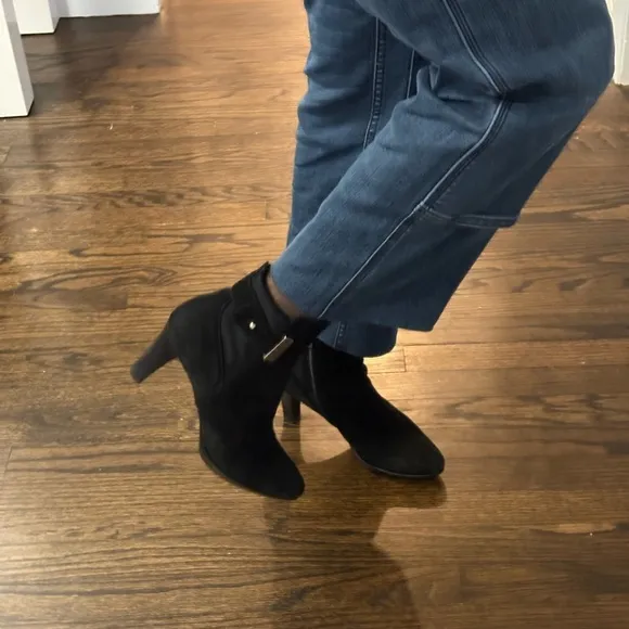 Aquatalia Neptune Suede Heeled Boots