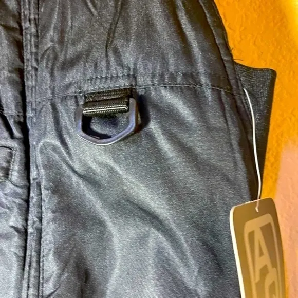 ARCTIC QUEST Black Snowpant Overalls Zip Water Resistant Insulated Boys XS 5/6