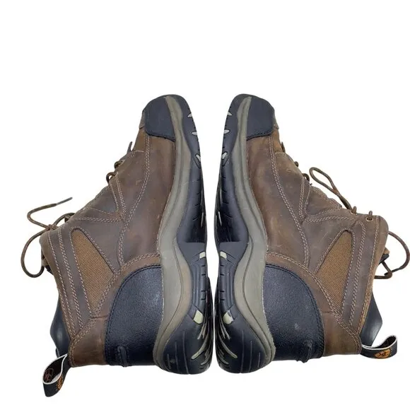 ARIAT Leather Mens Hiking Shoes Brown Comfort Lace-Up Outdoor Size 12D