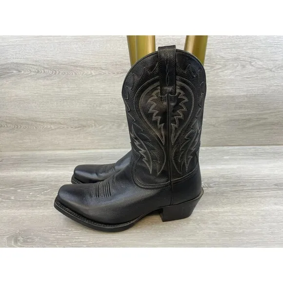 Ariat Legend Phoenix 10010938 Men's 9.5D Black Leather Cowboy Western Boot