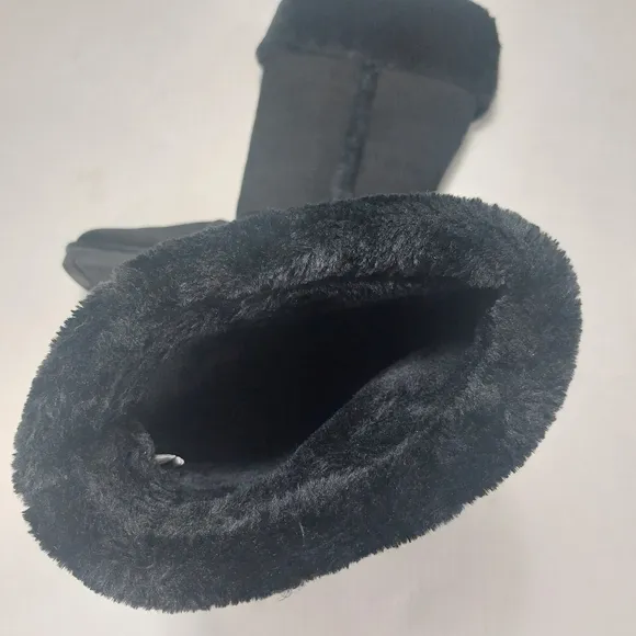 Arizona Women's Black Faux Fur Winter Boots Size 11M