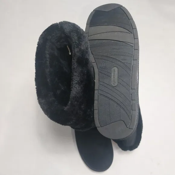 Arizona Women's Black Faux Fur Winter Boots Size 11M