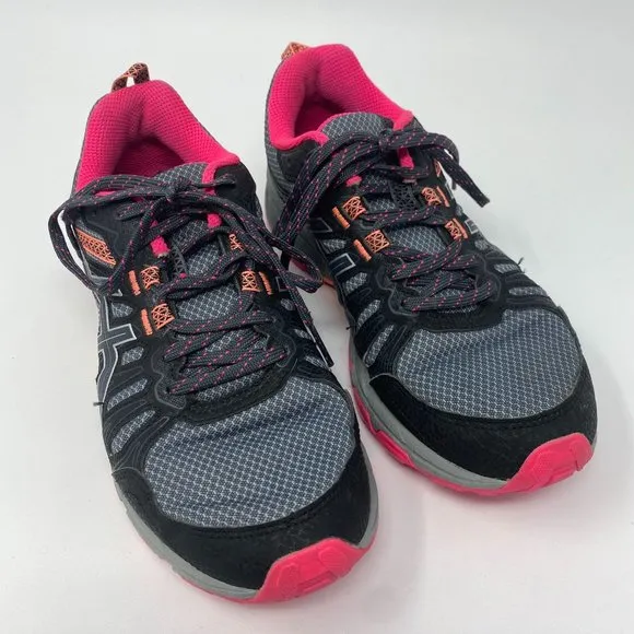 Asics Gel-Adventure 7 Women's Running Shoes Pink/Grey/Orange Size 7, 1012A477