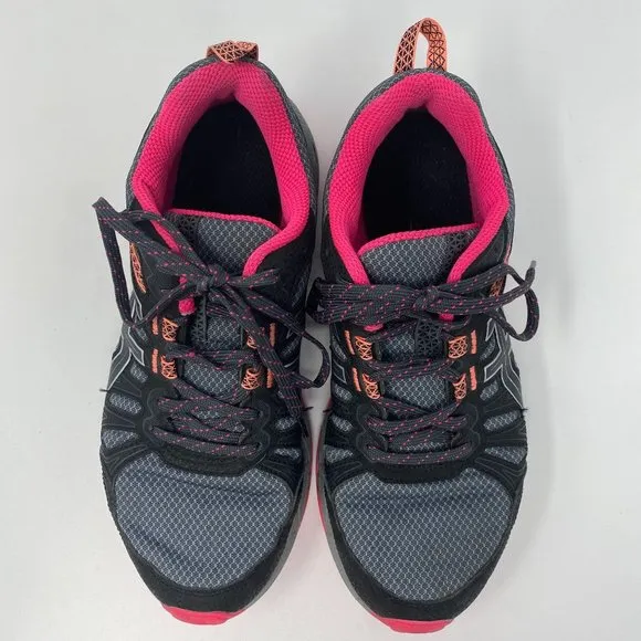 Asics Gel-Adventure 7 Women's Running Shoes Pink/Grey/Orange Size 7, 1012A477