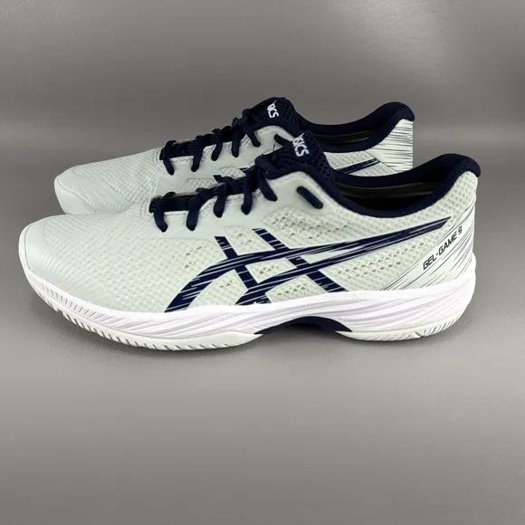 Asics Gel Game 9 Shoes Womens Sz 9 Mint Green Athletic Running Comfort Sneakers